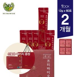 6-year-old red ginseng high-purity prebiotics 2 months supply 60 packets_fructooligosaccharides, red ginseng concentrate, dietary fiber, liquid _Made in Korea